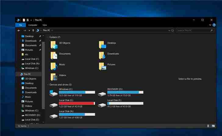 Win10 更新文件资源管理器内置搜索功能