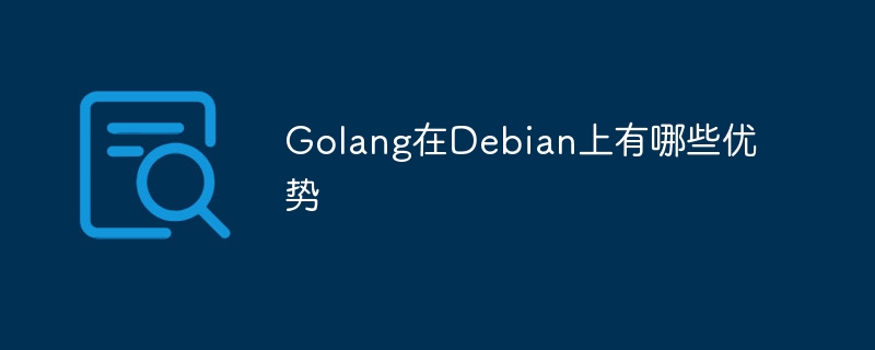 Golang在Debian上有哪些优势