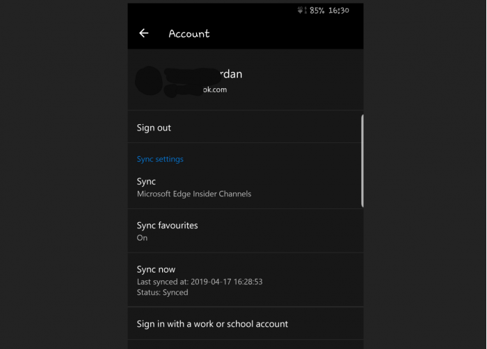 Win10 Chromium版Edge浏览器可在Android端实现同步