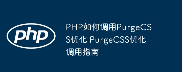 PHP如何调用PurgeCSS优化 PurgeCSS优化调用指南