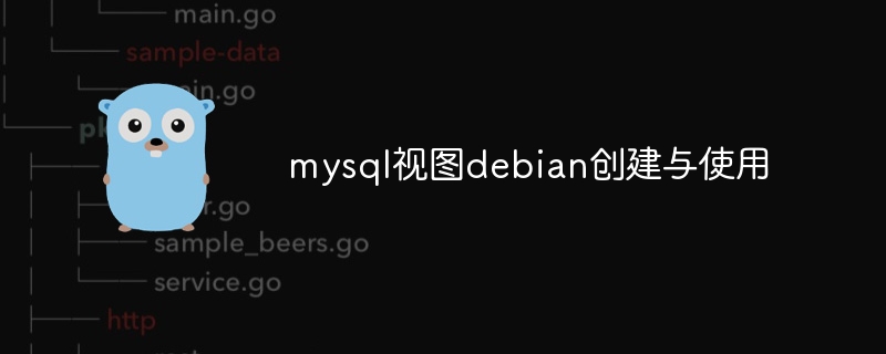 mysql视图debian创建与使用