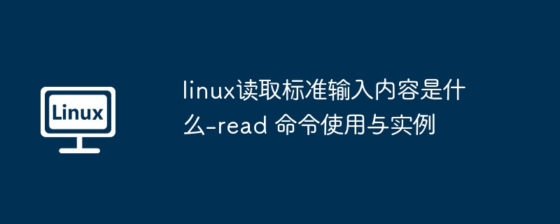 linux读取标准输入内容是什么-read 命令使用与实例