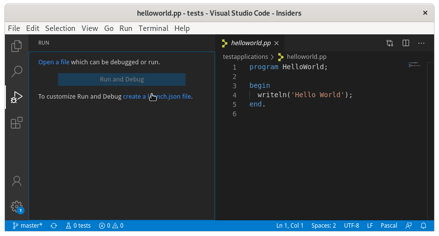 VS Code fpDebug插件