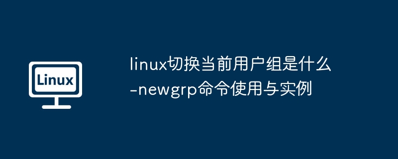 linux切换当前用户组是什么-newgrp命令使用与实例