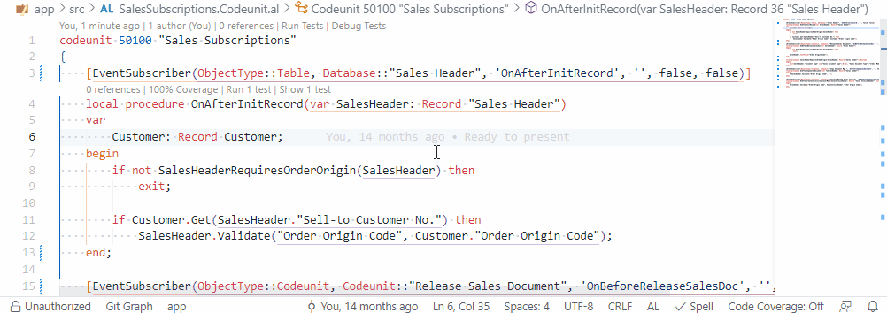Toggle Code Coverage