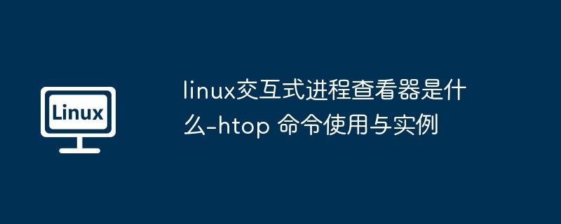 linux交互式进程查看器是什么-htop 命令使用与实例