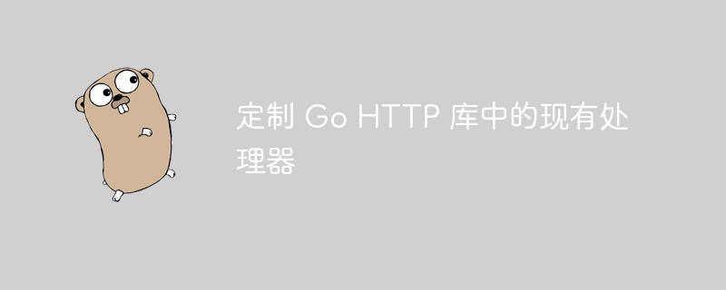 定制 Go HTTP 库中的现有处理器