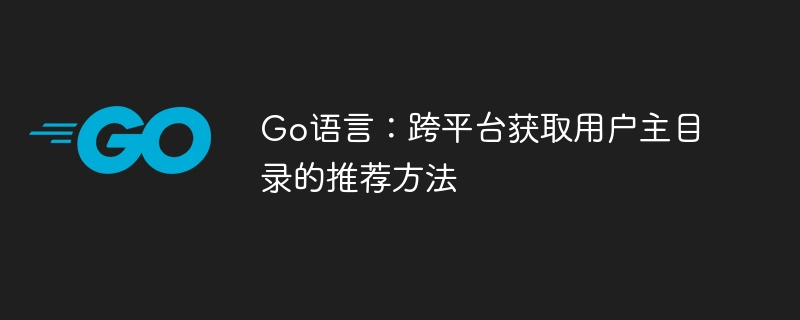 Go语言：跨平台获取用户主目录的推荐方法
