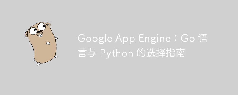 Google App Engine：Go 语言与 Python 的选择指南