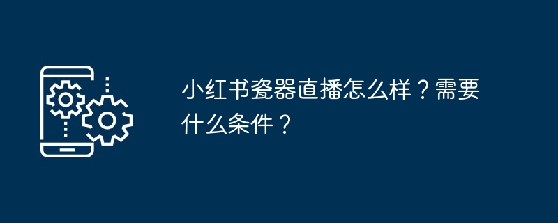 小红书瓷器直播怎么样？需要什么条件？