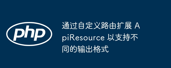 通过自定义路由扩展 ApiResource 以支持不同的输出格式