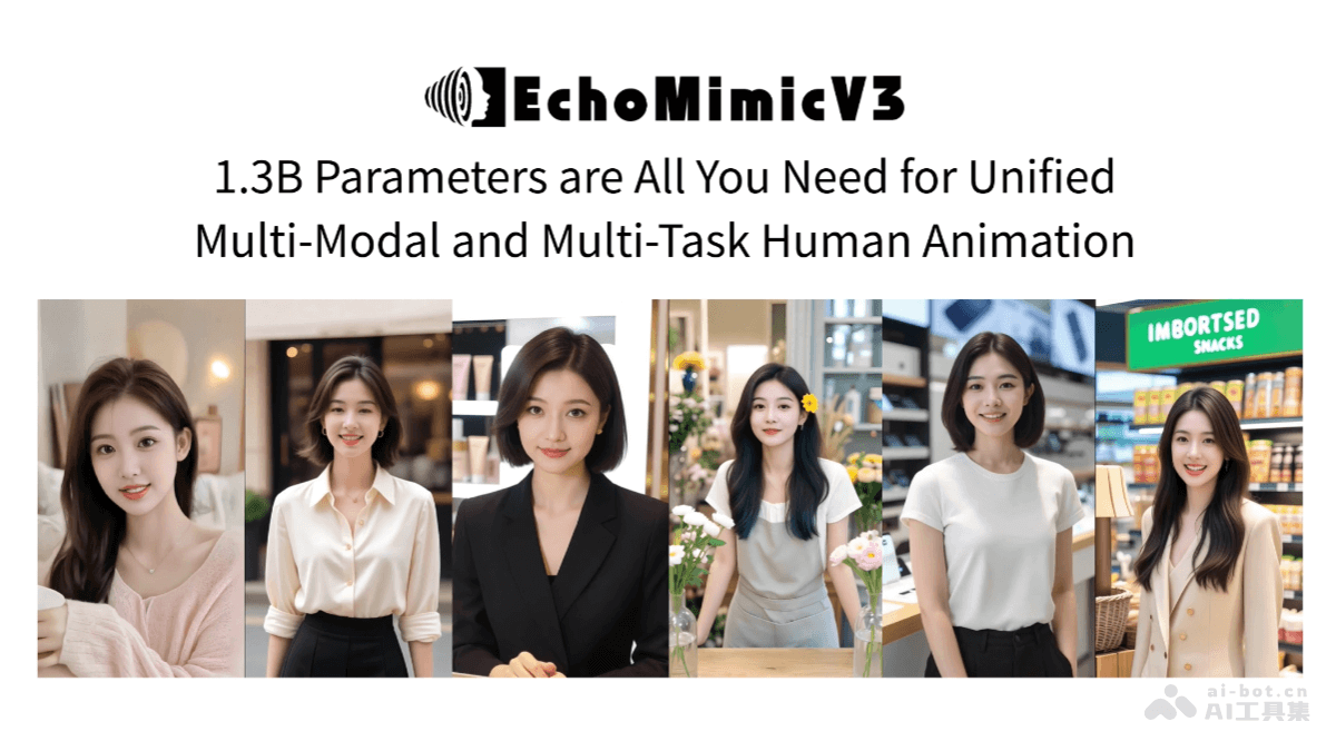 EchoMimicV3— 蚂蚁集团推出的多模态数字人视频生成框架