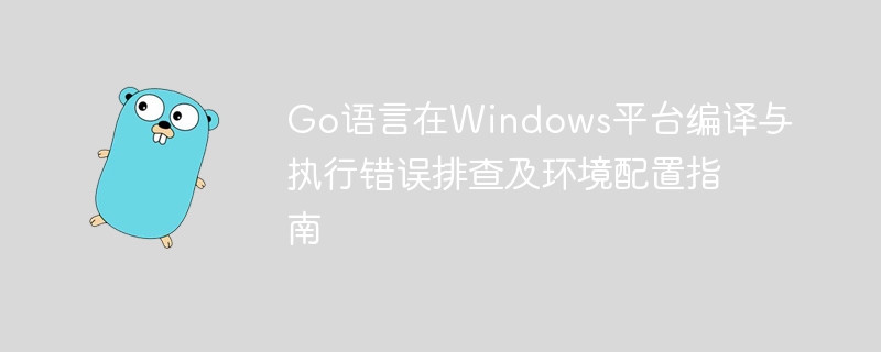 Go语言在Windows平台编译与执行错误排查及环境配置指南
