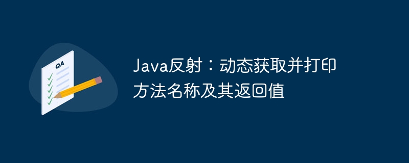 Java反射：动态获取并打印方法名称及其返回值