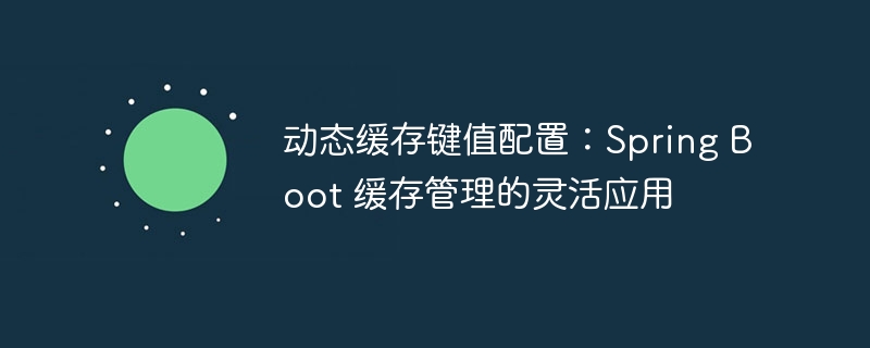 动态缓存键值配置：Spring Boot 缓存管理的灵活应用