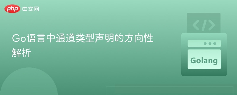 Go语言中通道类型声明的方向性解析
