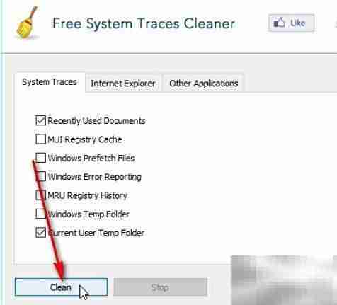 Free System Traces Cleaner清空系统痕迹方法