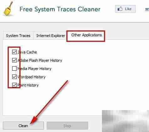 Free System Traces Cleaner清空系统痕迹方法