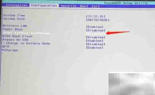 Intel VT-x已支持但被禁用
