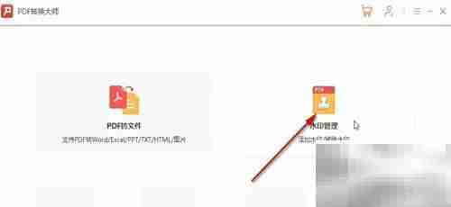 PDF转换大师去水印方法