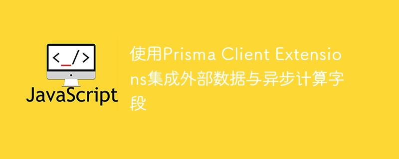 使用Prisma Client Extensions集成外部数据与异步计算字段
