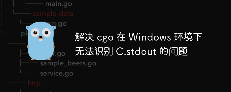解决 cgo 在 Windows 环境下无法识别 C.stdout 的问题
