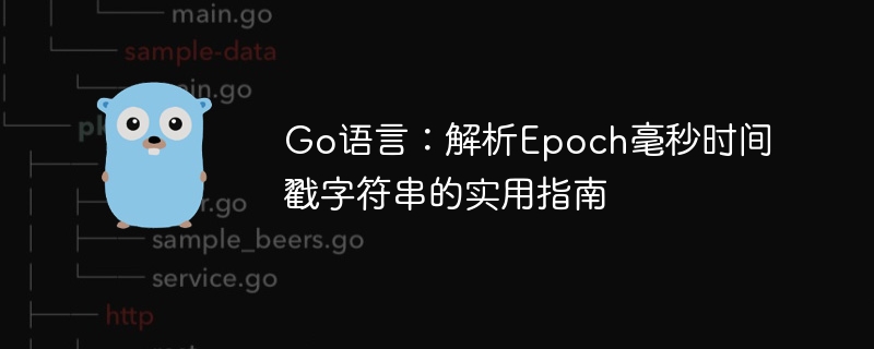 Go语言：解析Epoch毫秒时间戳字符串的实用指南
