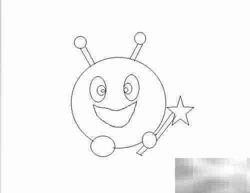 可爱小精灵手绘教程