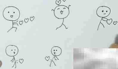 简笔画：比爱心火柴人教程