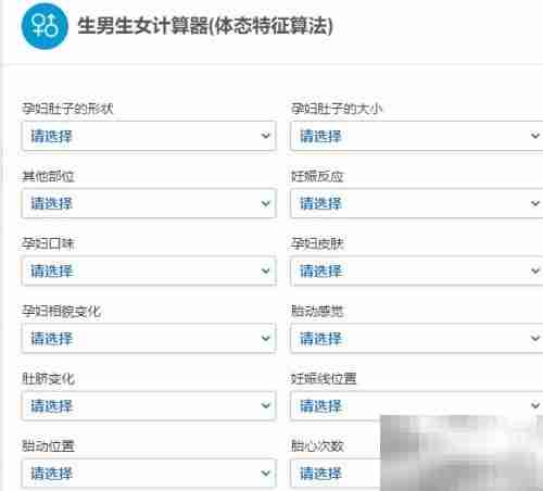 生男生女计算器使用指南