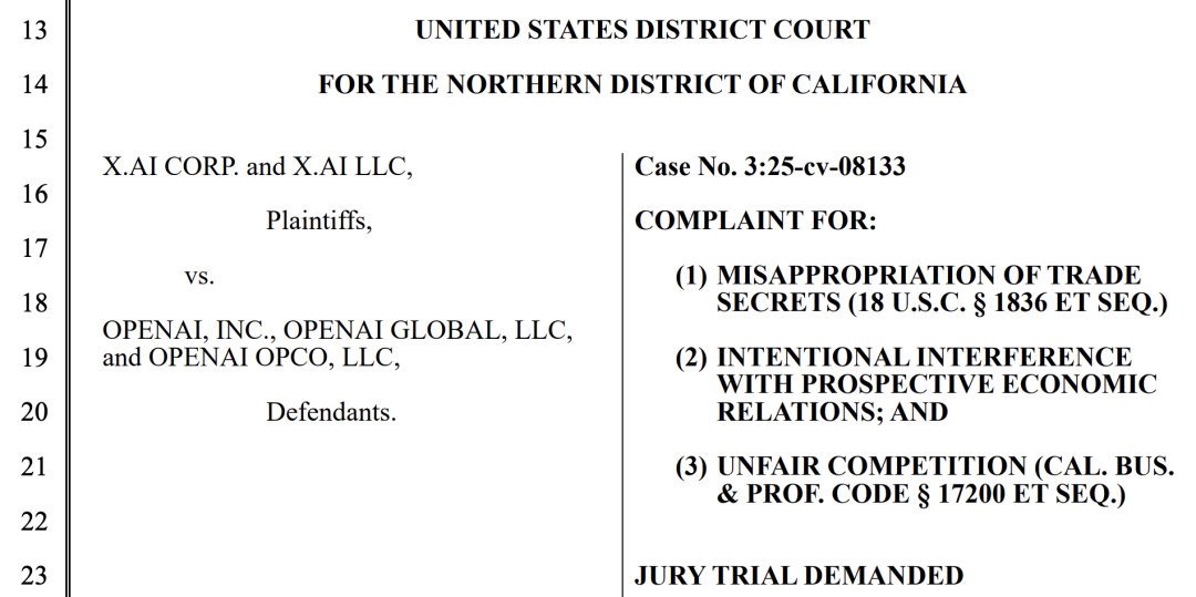 OpenAI 强硬回击马斯克窃密诉讼，xAI 被指恶意人肉离职员工