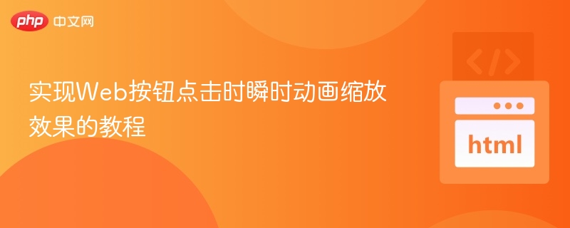 实现Web按钮点击时瞬时动画缩放效果的教程
