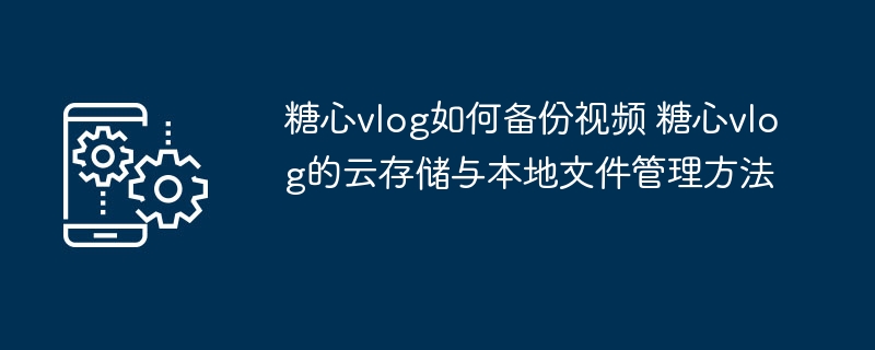 糖心vlog如何备份视频 糖心vlog的云存储与本地文件管理方法