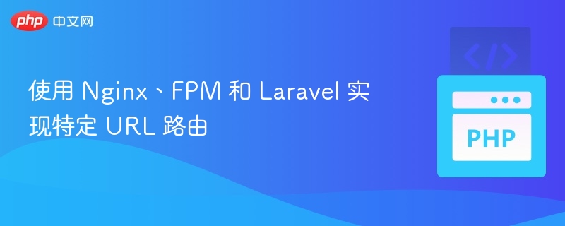 使用 Nginx、FPM 和 Laravel 实现特定 URL 路由