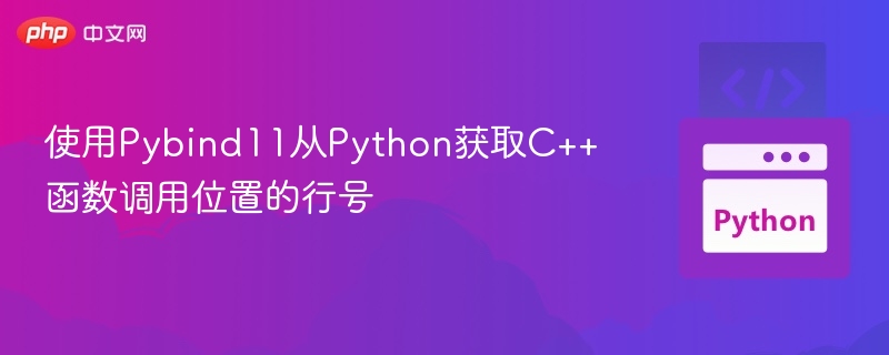 使用Pybind11从Python获取C++函数调用位置的行号