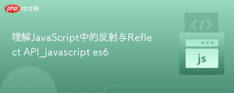 理解JavaScript中的反射与Reflect API_javascript es6