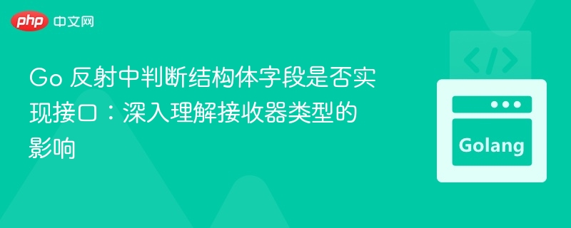 Go 反射中判断结构体字段是否实现接口:深入理解接收器类型的影响