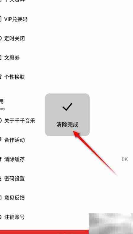 千千音乐缓存清理方法