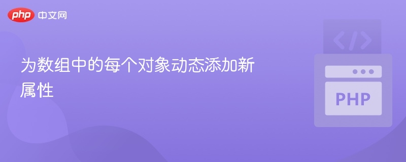 为数组中的每个对象动态添加新属性