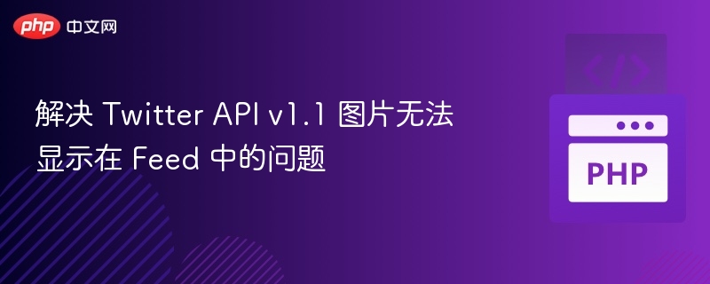 解决 Twitter API v1.1 图片无法显示在 Feed 中的问题