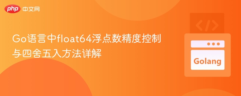 Go语言中float64浮点数精度控制与四舍五入方法详解
