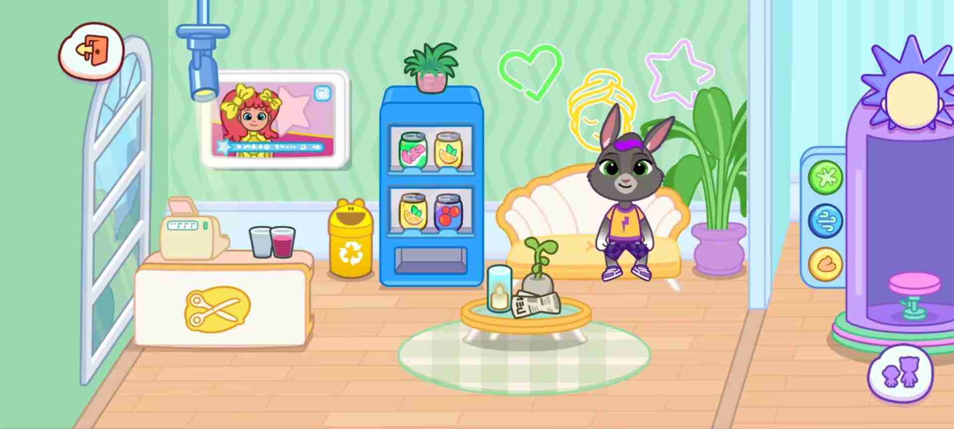 《汤姆猫小镇》发廊场景玩法