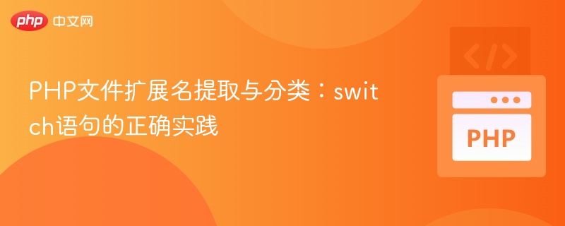 PHP文件扩展名提取与分类：switch语句的正确实践
