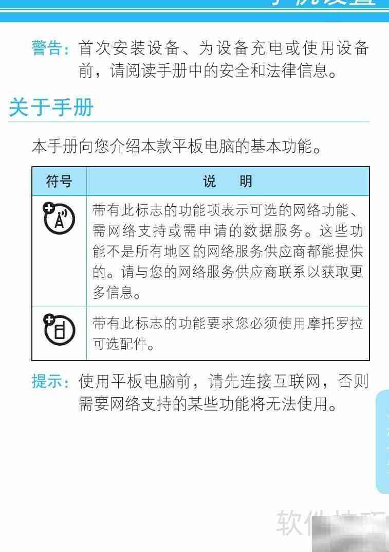 摩托罗拉MZ606触摸屏使用指南