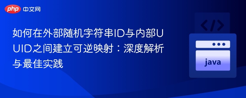 如何在外部随机字符串ID与内部UUID之间建立可逆映射：深度解析与最佳实践
