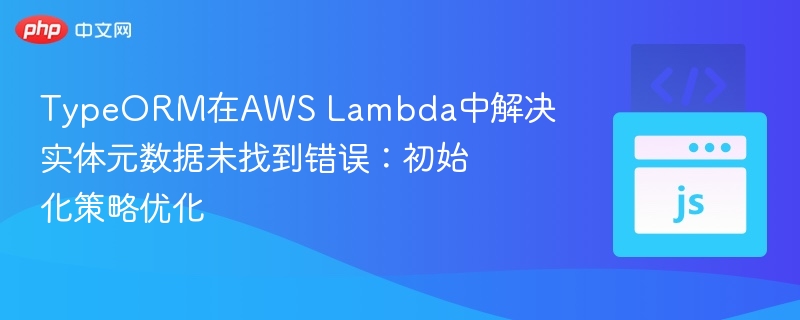 TypeORM在AWS Lambda中解决实体元数据未找到错误:初始化策略优化
