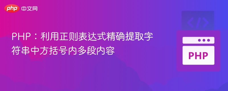 PHP:利用正则表达式精确提取字符串中方括号内多段内容