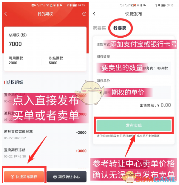 《赞友商城》卖期权方法