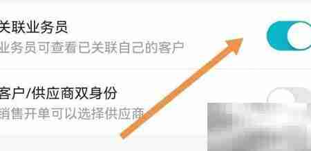 智慧记星火开启关联业务员