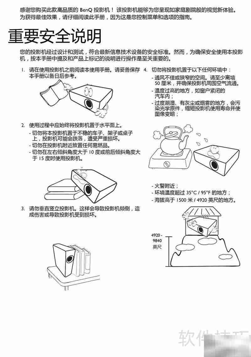 BenQ W1080ST投影机使用指南